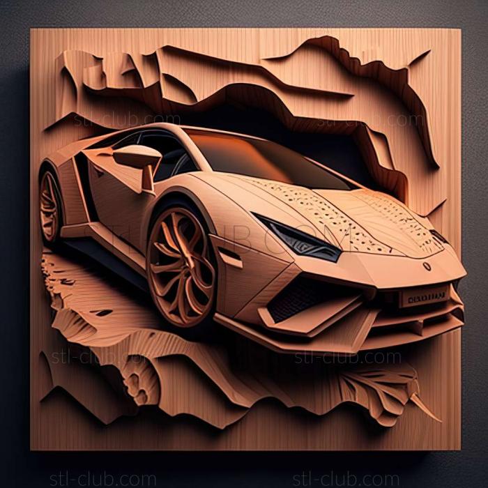 3D model Lamborghini Sesto Elemento (STL)